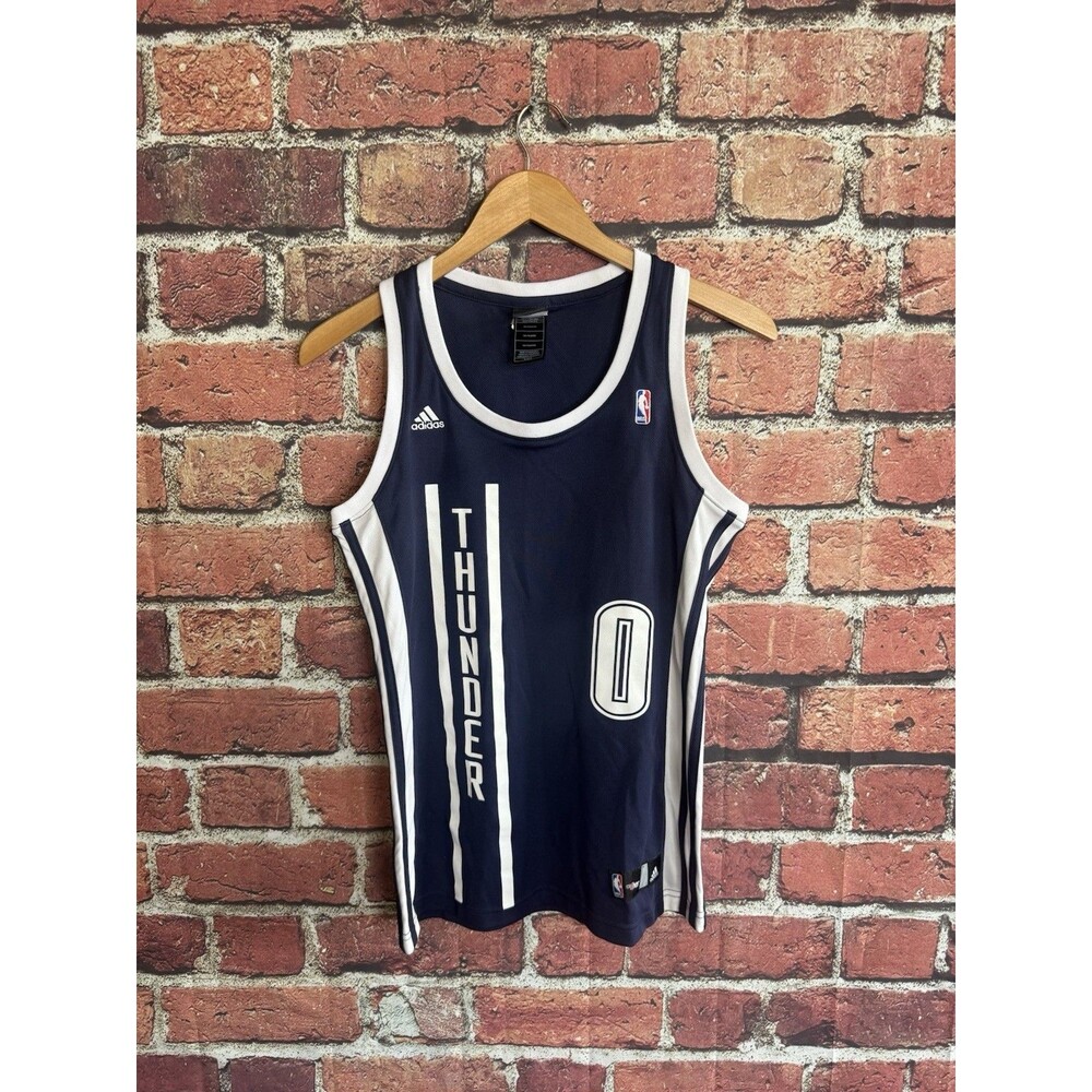 Russell Westbrook Adidas Oklahoma City Thunder Women's Official Alt Navy Jersey